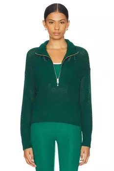 Свитер aurora с застежкой-молнией на половину длины Varley, цвет forest