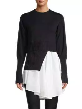 Свитер Avantlook с круглым вырезом, черный