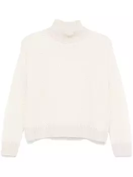 Свитер ажурной вязки Peserico, белый