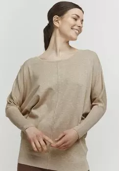 Свитер b.young, бежевый меланж