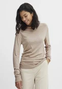 Свитер b.young, бежевый меланж