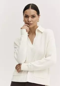 Свитер b.young, бежевый меланж