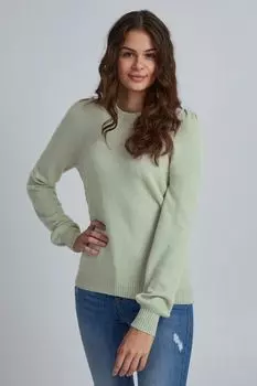 Свитер b.young Rundhals, зеленый