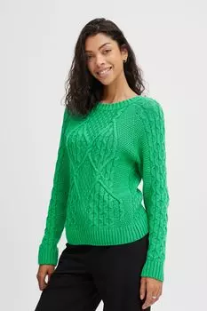Свитер b.young Strick BYOLGI JUMPER 20812260, зеленый