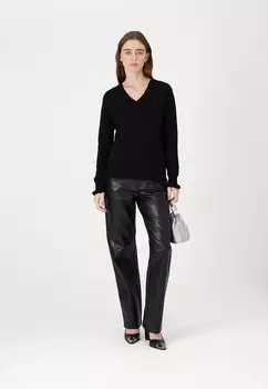 Свитер BACK STRING V NECK DKNY, черный