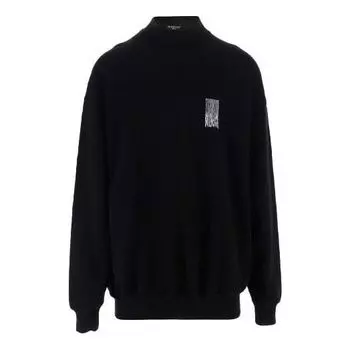 Свитер Balenciaga Barcode Crewneck Sweater 'Black', черный