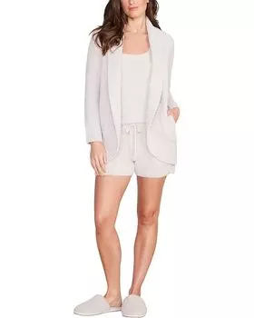 Свитер Barefoot Dreams CozyChic Chenille Shawl Cardigan, цвет Stone