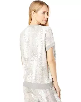 Свитер Barefoot Dreams CozyChic Ultra Lite Dolman Short Sleeve Pullover, цвет Pewter Featherlight