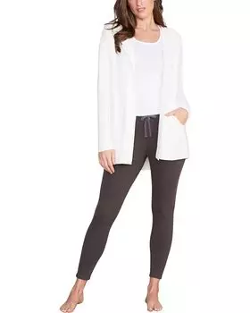 Свитер Barefoot Dreams CozyChic Ultra Lite Hooded Cardigan, цвет Pearl