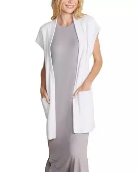 Свитер Barefoot Dreams CozyChic Ultra Lite Waist Tie Vest, цвет Sand Dune