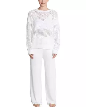 Свитер Barefoot Dreams Sunbleached Open Stitch Pullover, цвет Pearl