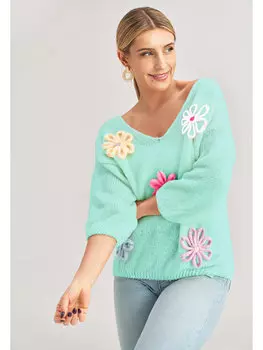 Свитер basic fit Figlfigl, зеленый