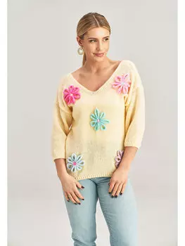 Свитер basic fit Figlfigl, желтый