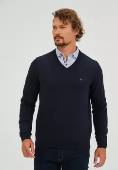 Свитер Basics and More, темно-синий