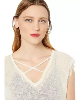 Свитер BCBGeneration SWRT Short Sleeve Pullover Sweater, белый