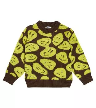 Свитер bello из смесовой шерсти интарсии Molo, мультиколор