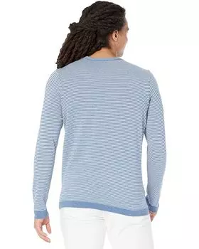 Свитер BENSON Carmel Cotton Stripe Sweater, синий