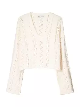 Свитер Bershka, экрю