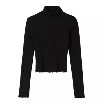 Свитер Bershka High Neck, черный