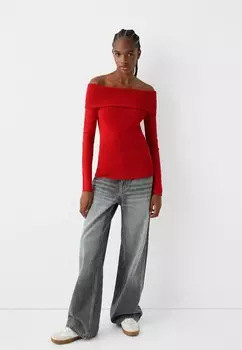 Свитер Bershka, красный