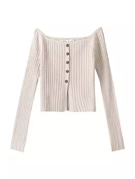 Свитер Bershka, кремовый