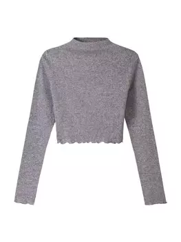 Свитер Bershka, пятнистый серый