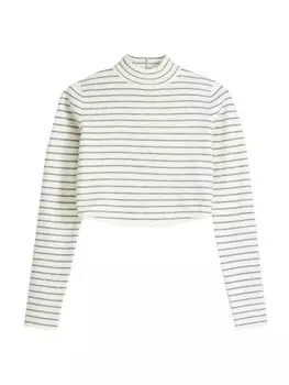 Свитер Bershka, серый/светло-серый