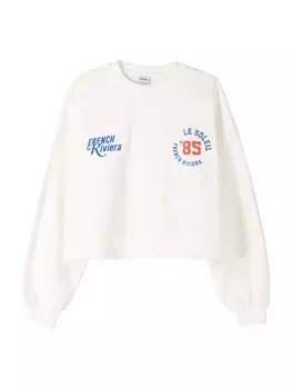 Свитер Bershka Sweatshirt, белый