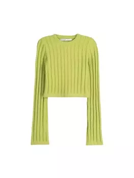 Свитер Bershka, светло-зеленый