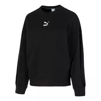 Свитер better classic relaxed crew 'black' Puma, черный