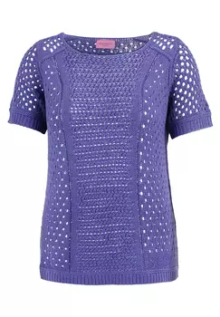 Свитер Betty Barclay Lochstrick mit Strickdetails, цвет Very Peri