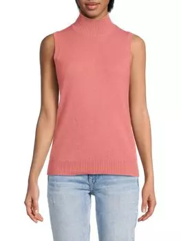 Свитер без рукавов из 100% кашемира Saks Fifth Avenue, цвет Rosette