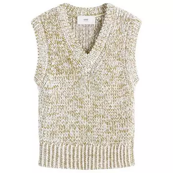 Свитер без рукавов с V-образным вырезом Ami Paris, мультиколор