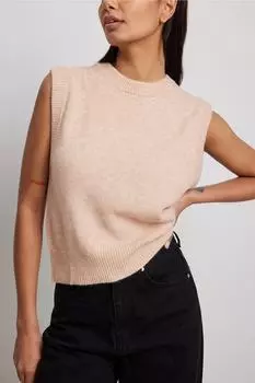 Свитер - Бежевый - Классический крой NA-KD, бежевый