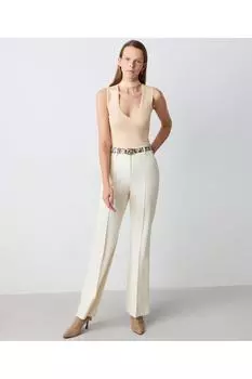 Свитер - Бежевый - Классический крой pekyol