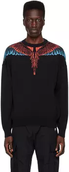 Свитер Black Icon с крыльями Marcelo Burlon County of Milan