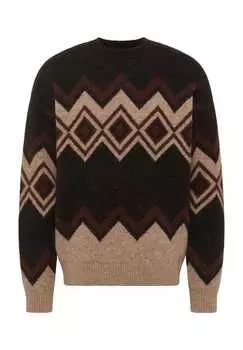 Свитер "bloomfiel" с ребристым краем Mustang, черный