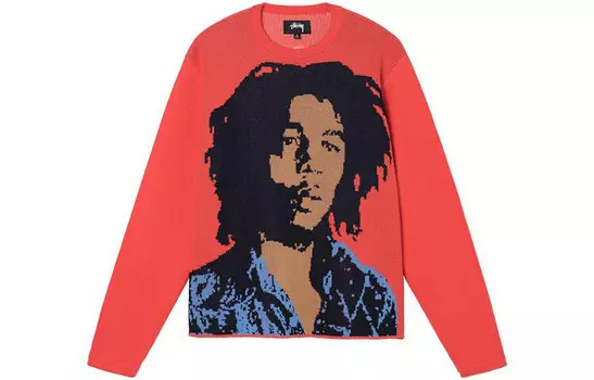 Свитер Боба Марли Stussy, красный