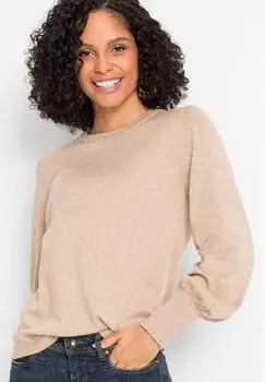 Свитер bonprix, бежевый