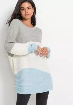 Свитер bonprix, серый