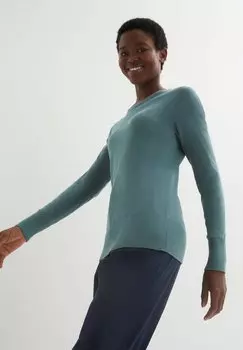 Свитер bonprix, зеленый