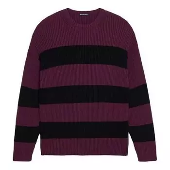 Свитер border bb knit sweater 'purple black' Balenciaga, фиолетовый