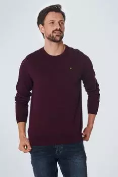 Свитер - Бордовый - Классический крой No Excess