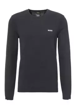 Свитер BOSS GREEN с круглым вырезом "Ever-X_CN", с круглым вырезом, синий