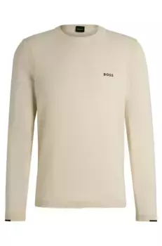 Свитер BOSS GREEN с круглым вырезом "Ever-X_CN", с круглым вырезом, белый