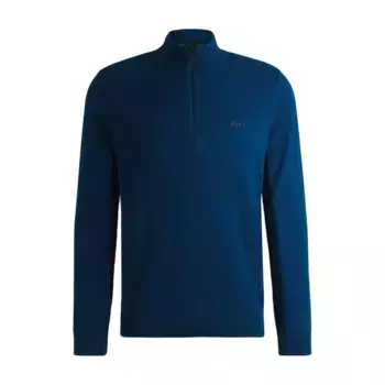 Свитер BOSS Momentum X Qz 10252233 half zip, синий