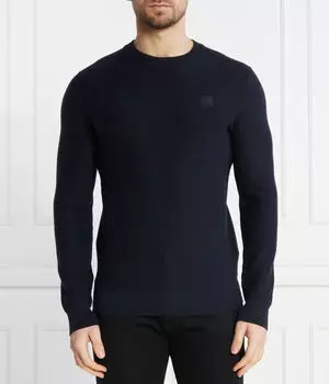Свитер Boss Orange Anion Regular Fit, синий