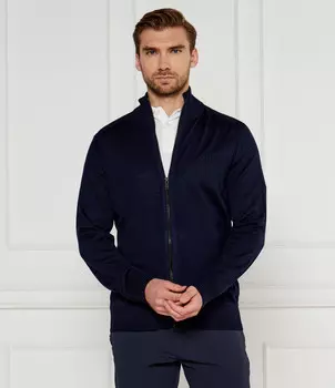 Свитер BOSS ORANGE Avac_FZ Regular Fit, темно-синий