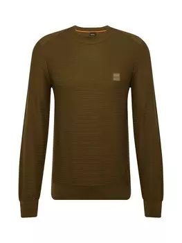 Свитер BOSS Sweater Anion, оливковый
