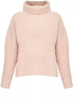 Свитер Bottega Veneta Wool turtleneck, розовый